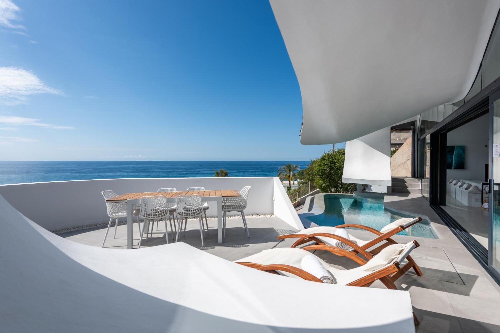 Rentitspain Casa Del Acantilado Piscina Climatizada Salobreña Eksteriør bilde