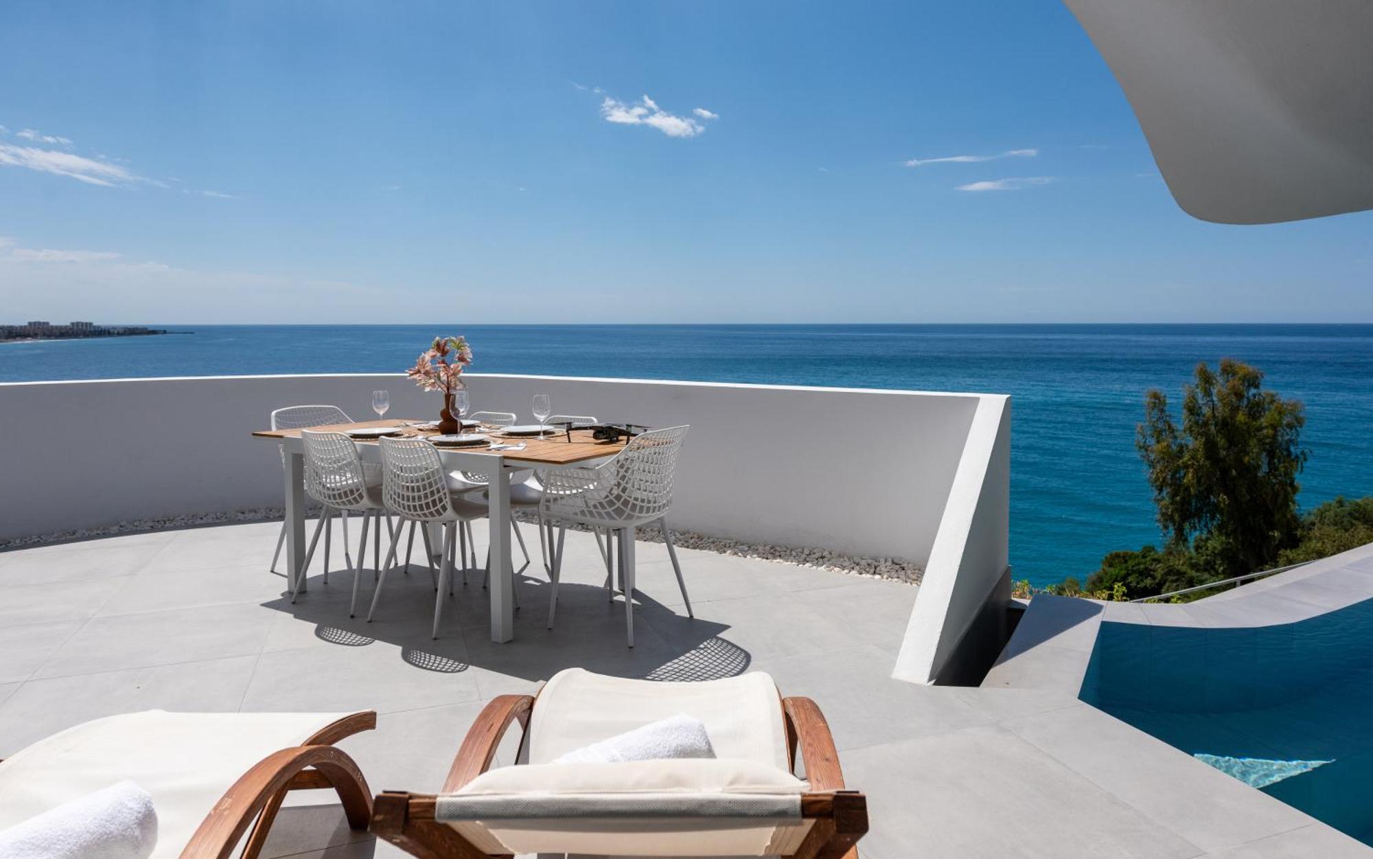 Rentitspain Casa Del Acantilado Piscina Climatizada Salobreña Eksteriør bilde