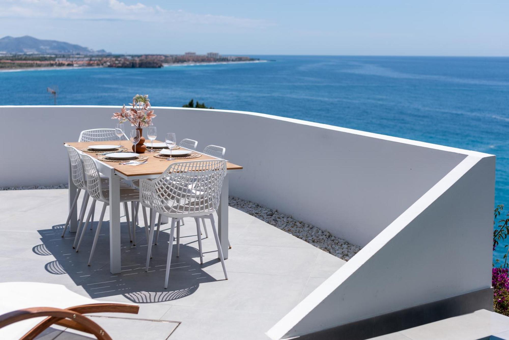 Rentitspain Casa Del Acantilado Piscina Climatizada Salobreña Eksteriør bilde