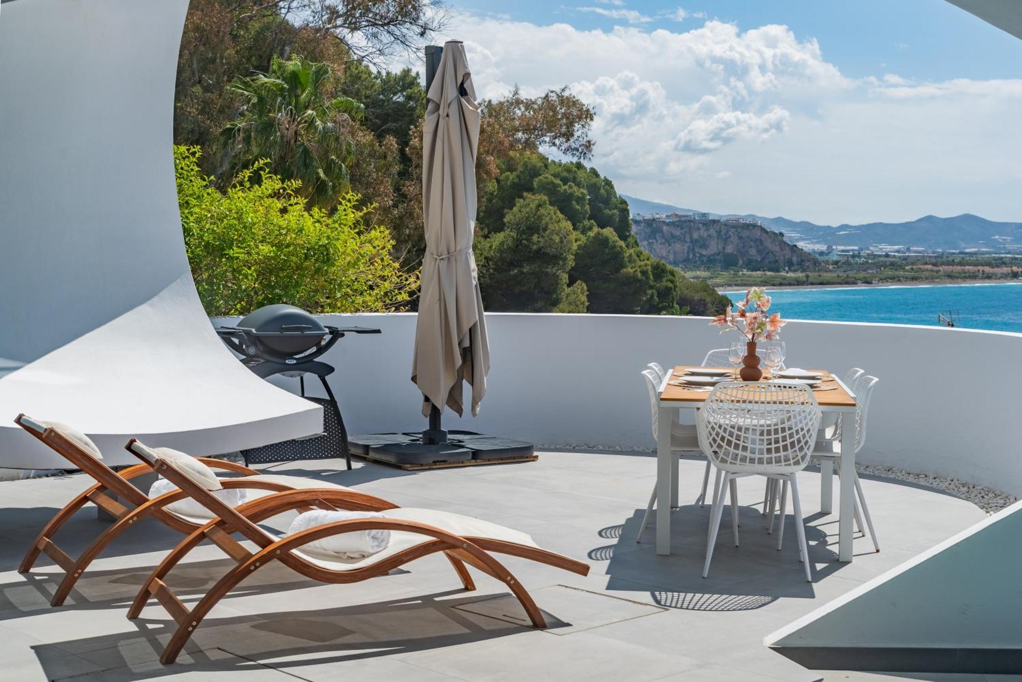 Rentitspain Casa Del Acantilado Piscina Climatizada Salobreña Eksteriør bilde