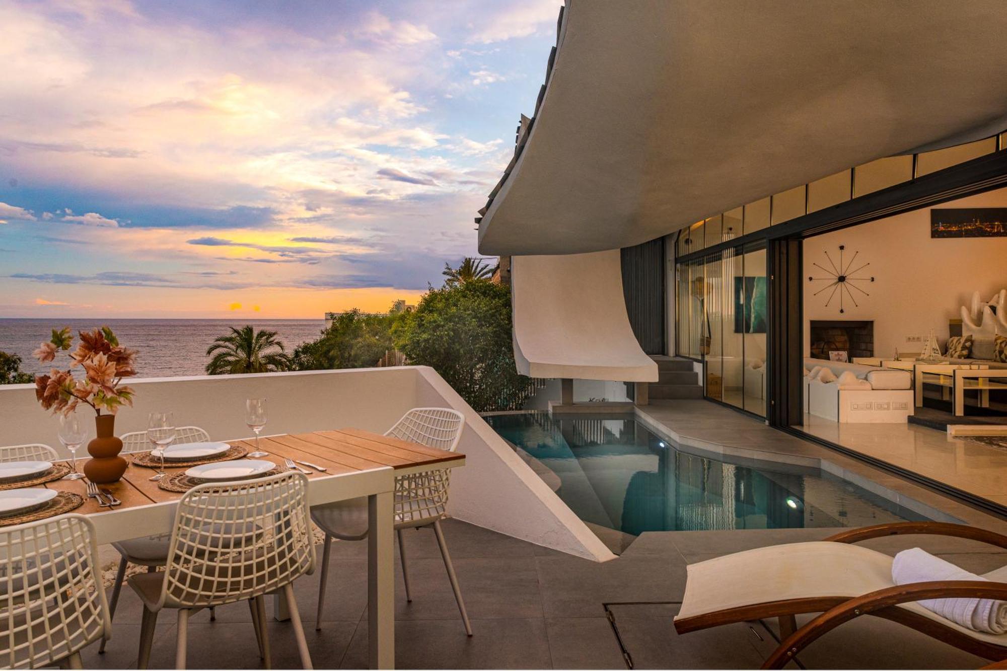 Rentitspain Casa Del Acantilado Piscina Climatizada Salobreña Eksteriør bilde