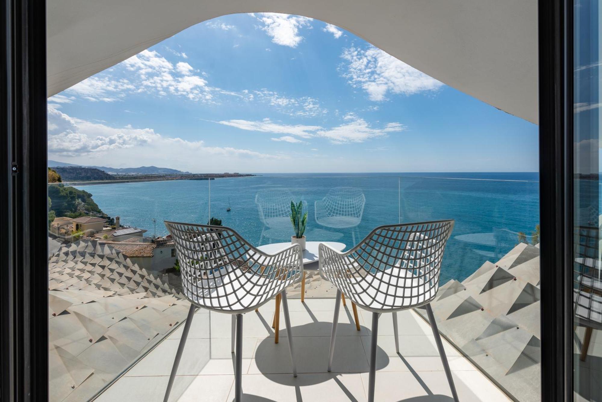 Rentitspain Casa Del Acantilado Piscina Climatizada Salobreña Eksteriør bilde