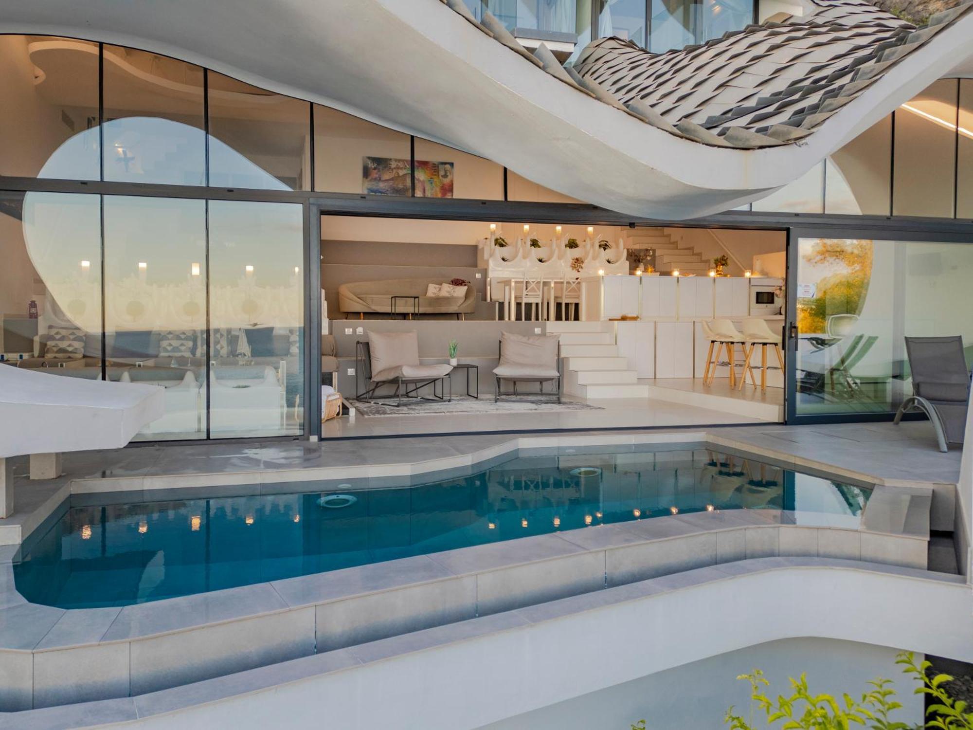 Rentitspain Casa Del Acantilado Piscina Climatizada Salobreña Eksteriør bilde